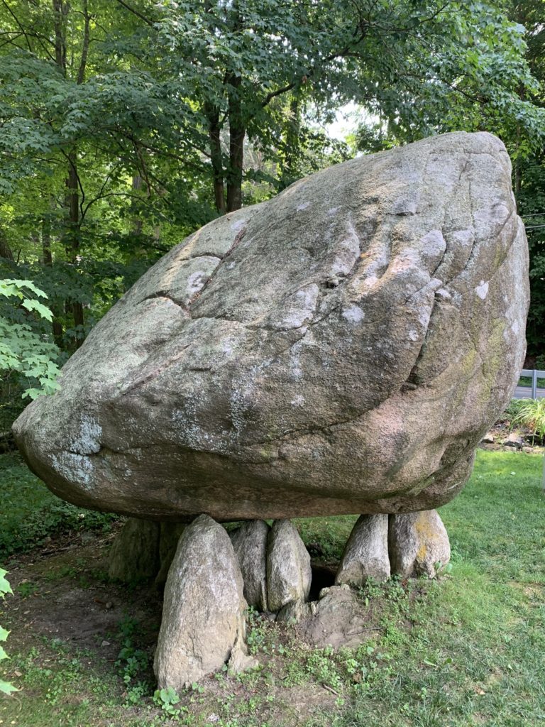 Front view of Balanced Rock, North Salem, NY