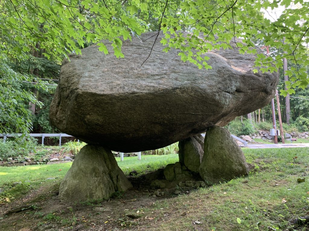 Right side view of Balanced Rock, North Salem, NY