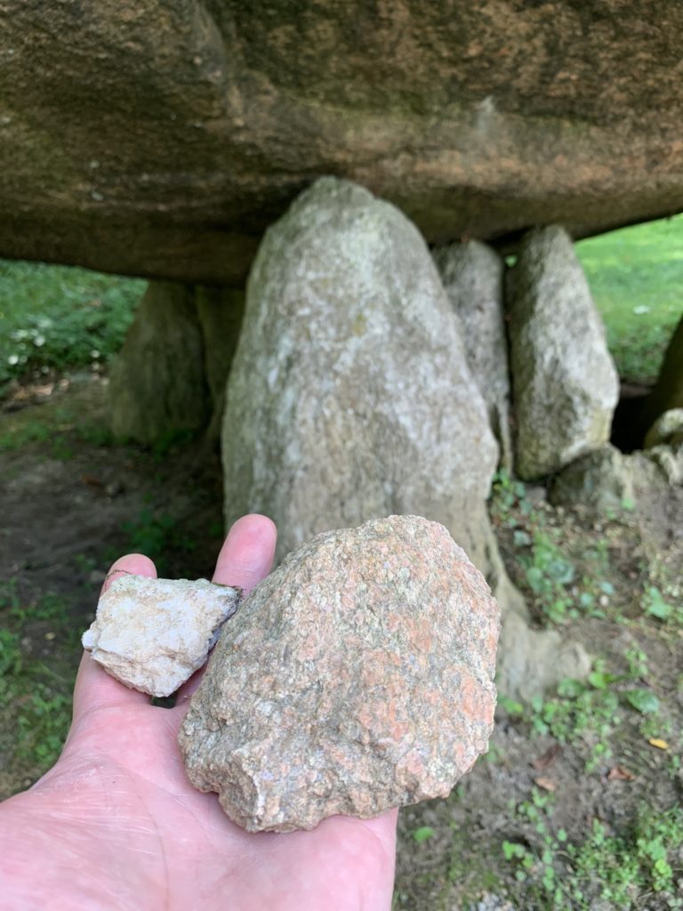 Rock type of Balanced Rock, North Salem, NY