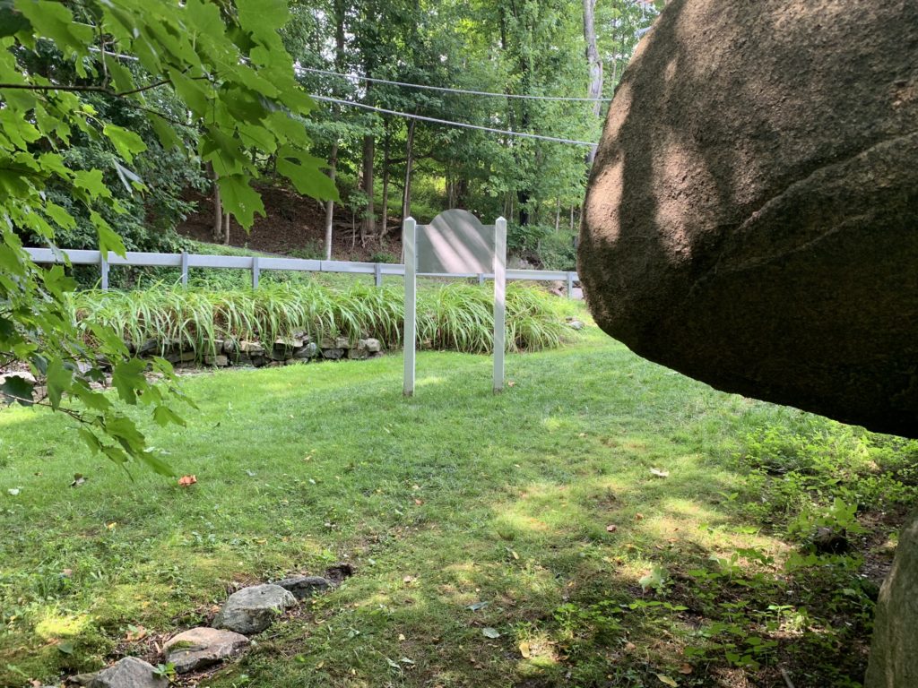 Looking uphill from Balanced Rock, North Salem, NY